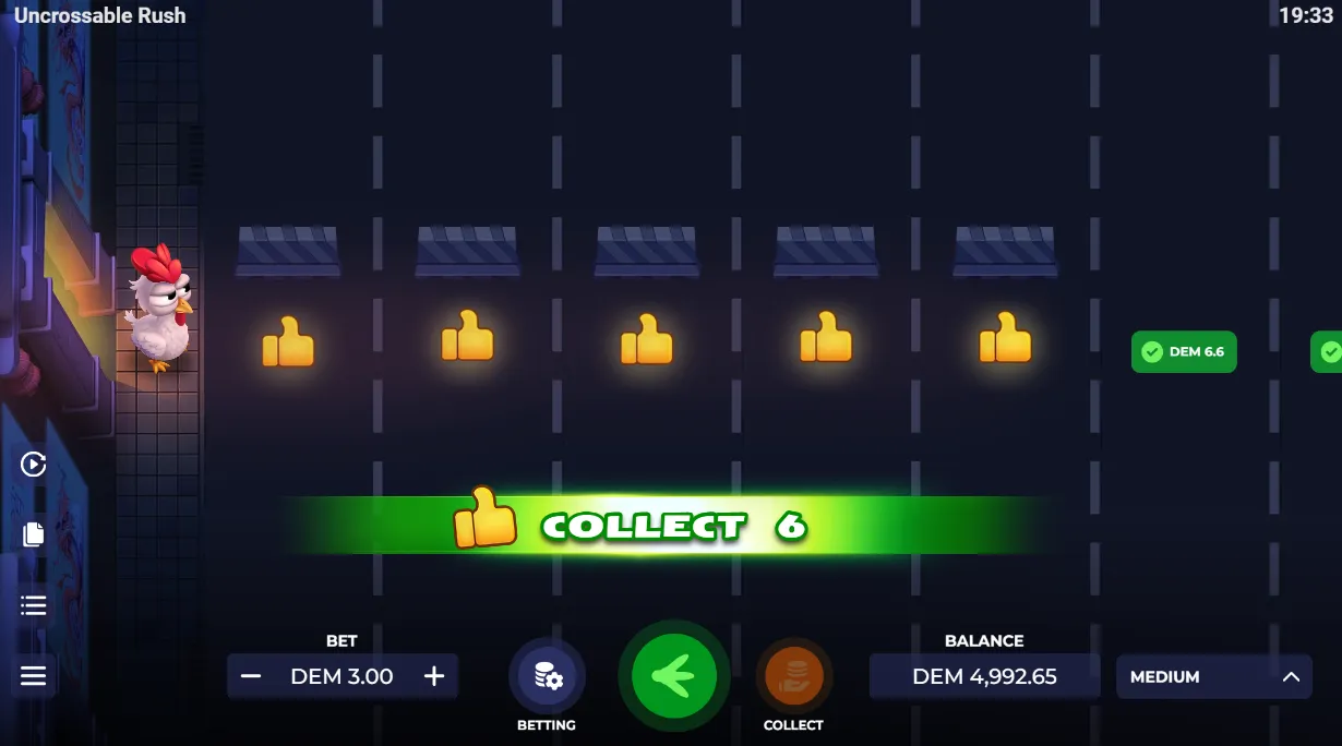 Uncrossable Rush Game